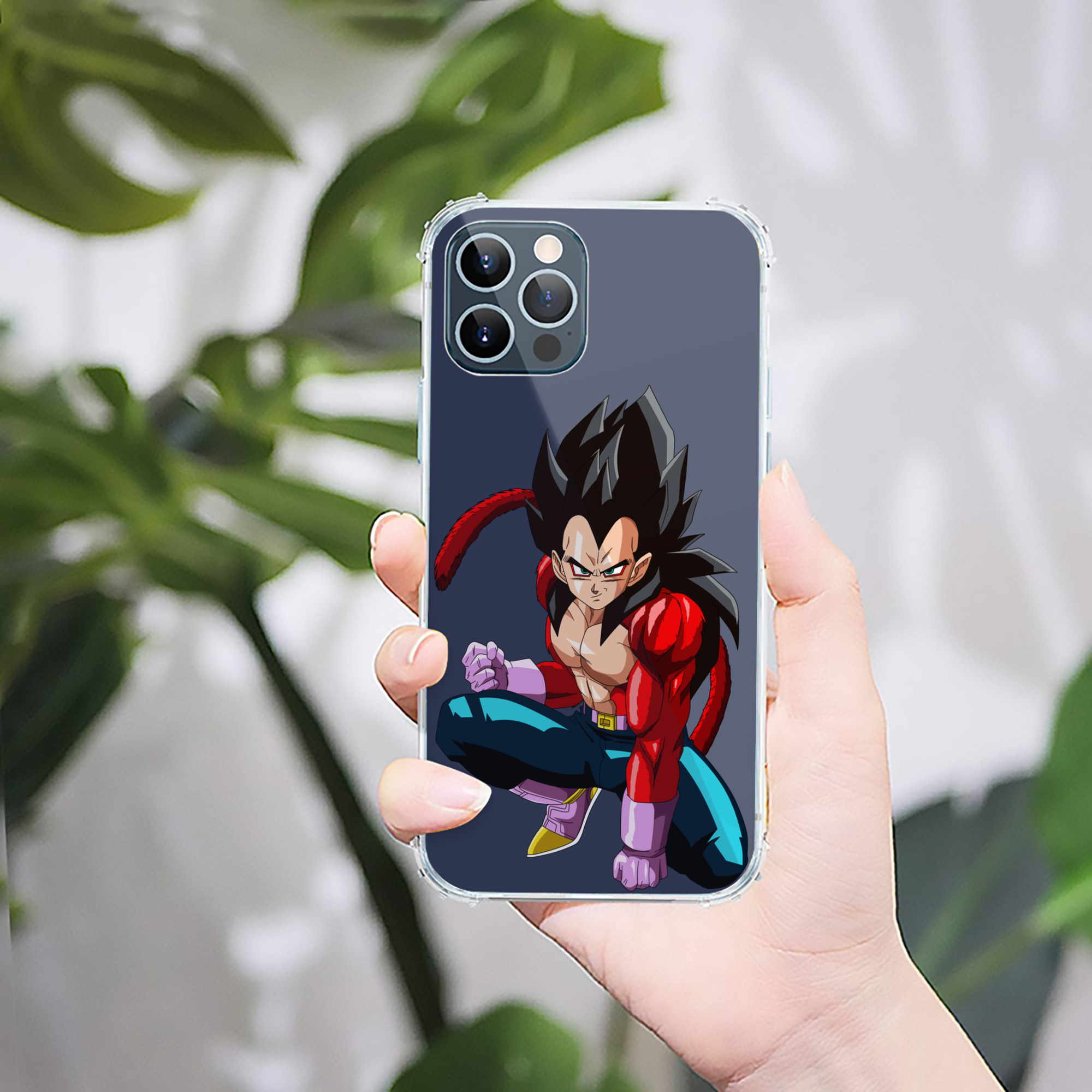（画像用） ドラゴンボール ベジータ四世（Bejīta Yonsei）DRAGON BALL Vegeta IV 【iPhone 12シリーズ対応】透明スマホケース（クリアソフトケース）